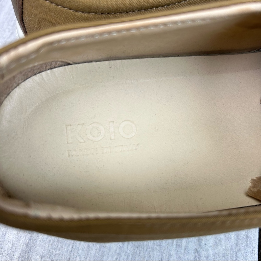 KOIO Garda Brown Casual Slip On Loafer Sneaker Shoes Made in Italy Mens Size 7 - Picture 9 of 10